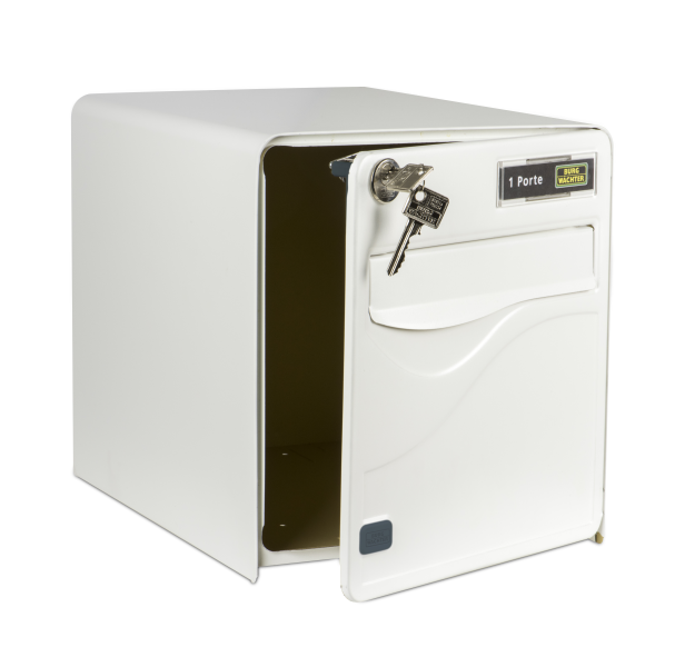 Boîte aux lettres BALTIC blanche 1 porte 2 points de fermeture - Zoom2